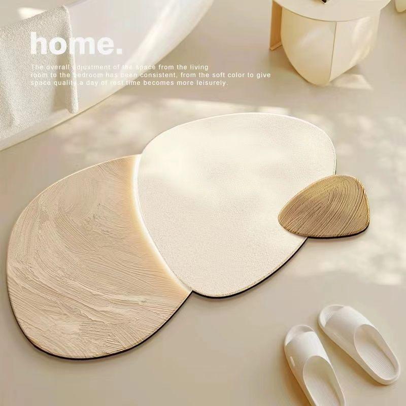 new product best-selling bathroom absorbent floor mat light luxury high-grade non-slip mat toilet door quick-drying foot mat