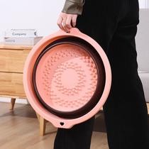 foldable foot bath barrel plastic foot basin household foot bath tub portable over calf massage foot barrel deep barrel