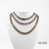 k11325 yuantong hardware aluminum chain ornament accessories necklace luggage accessories nk metal chain flat chain