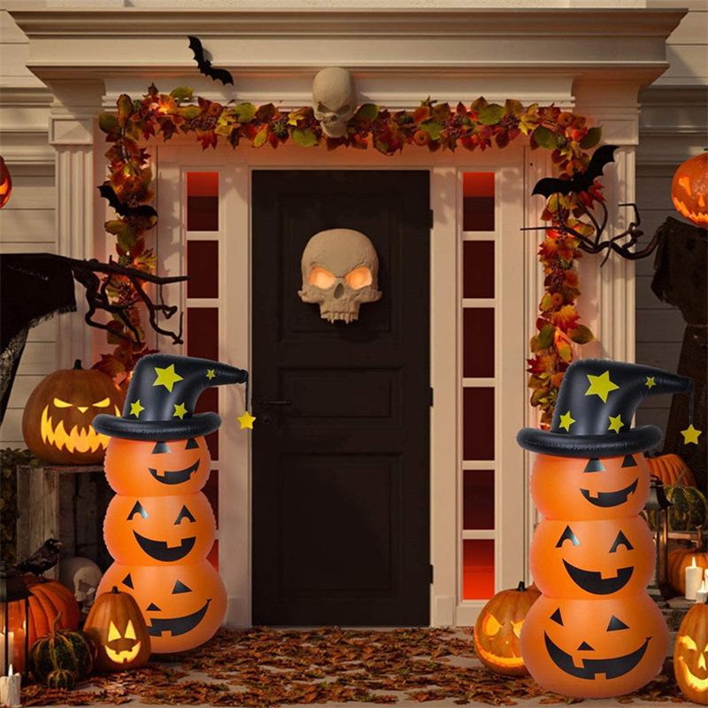 halloween ghost pumpkin party decoration props thickened pvc courtyard vertical decoration inflatable tumbler inflatable model