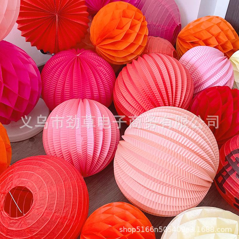 wedding watermelon origami lantern engagement wedding photo props festival hanging decoration window hanging decoration wedding room decoration