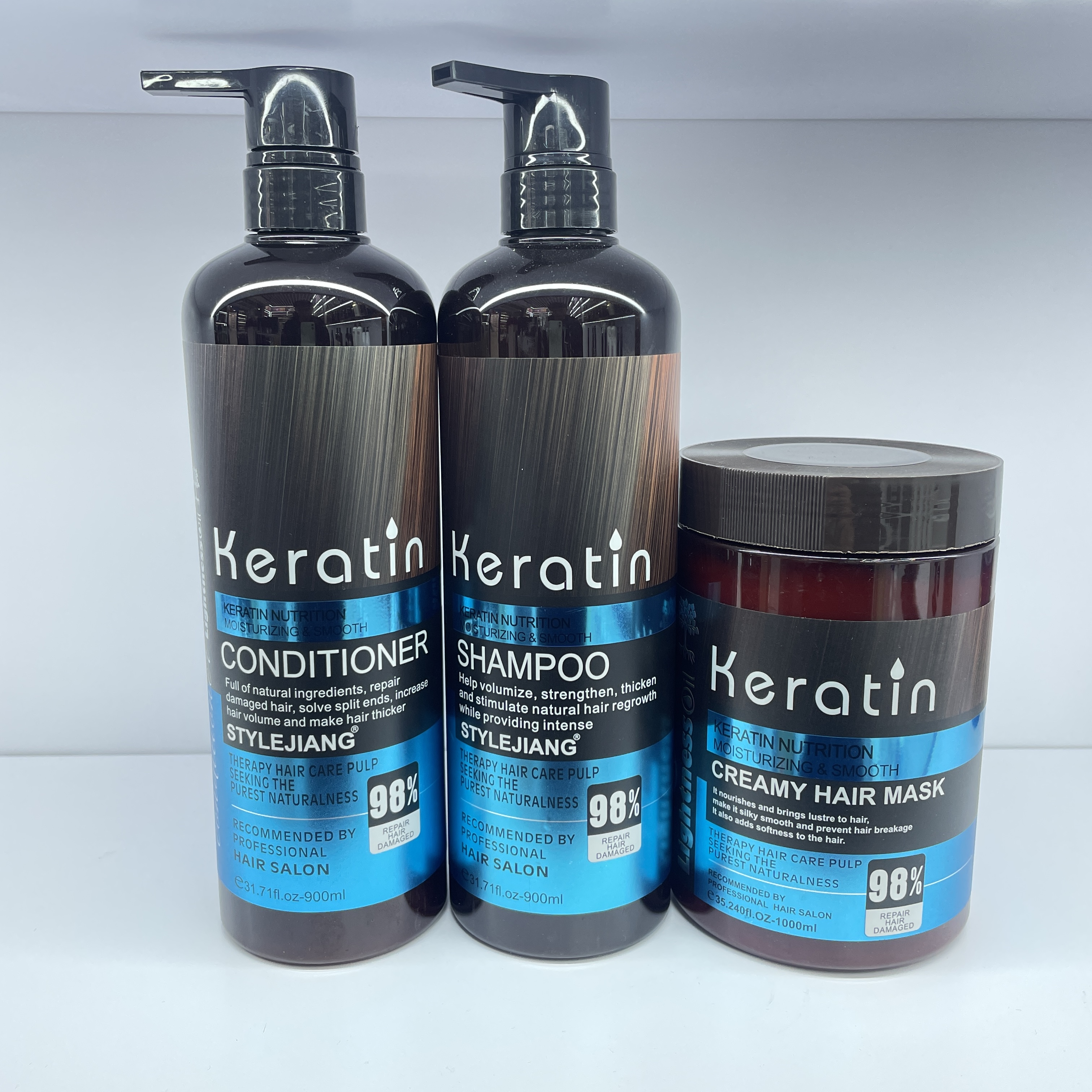 Keratin KERATIN NUTRITION  MOISTURIZING & SMOOTH 洗发水护发素发膜精油