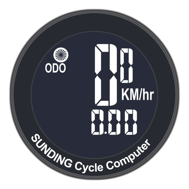 SD-589 circular bicycle wireless speedometer with large backlit screen in both Chinese and English, waterproof mountain bicycle speedometer, odometer, and speedometer Item Picture