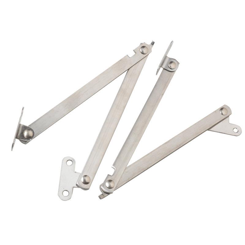 thickened stainless steel two-fold pull rod flip-up door folding support rod display rack pull rod hardware wholesale