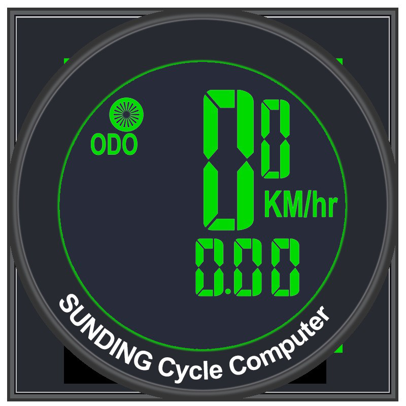 SD-589 circular bicycle wireless speedometer with large backlit screen in both Chinese and English, waterproof mountain bicycle speedometer, odometer, and speedometer Application Scenario