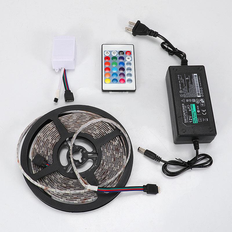 LED Light Strip Blister Set 12v5050rgb5 Meters 24 Keys 44 Keys 54 Lights Colorful Indoor Outdoor Waterproof Decoration
