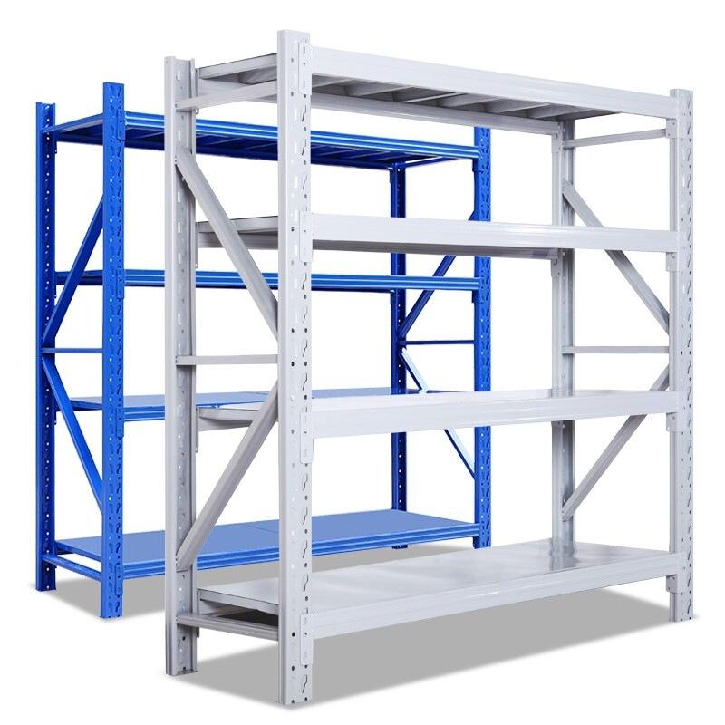 Heavy-Duty Warehouse Shelf Thickened Thickened Beam Shelf Hardware Factory Warehouse High Shelf Shelf Shelf