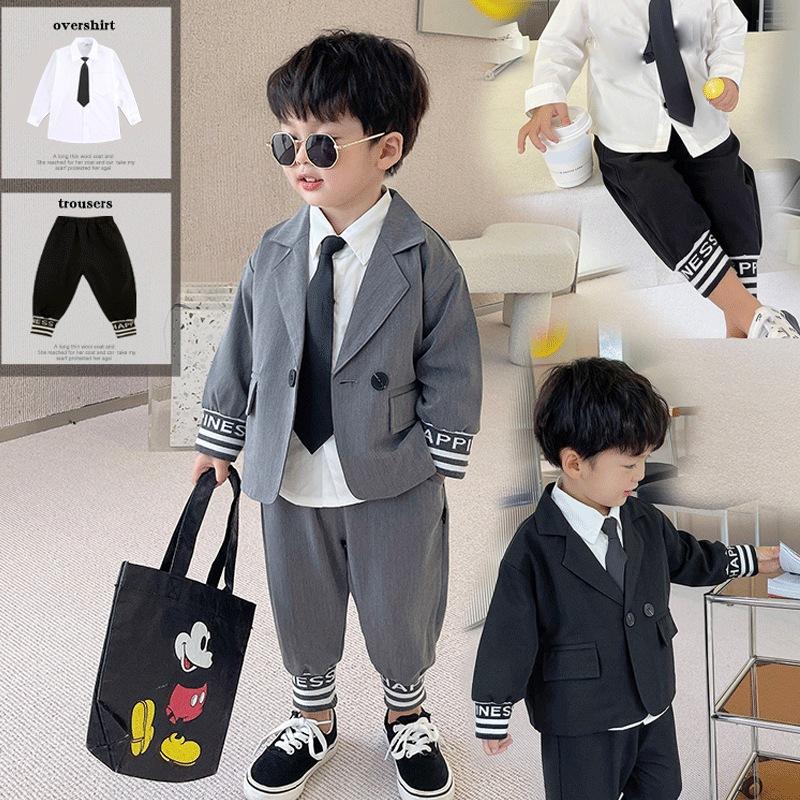 boy's suit two pieces 2024 new baby autumn clothing boys' clothes spring and autumn children's suits kids' casual clothes