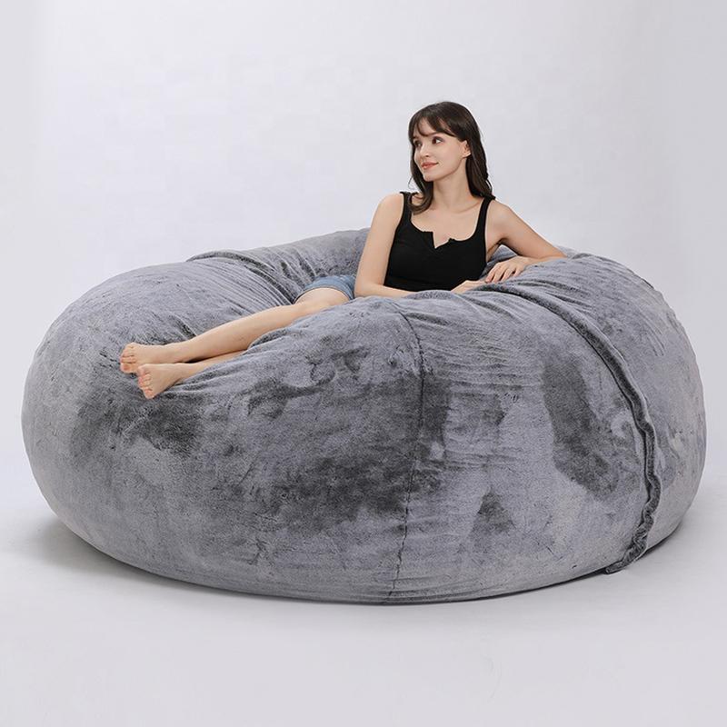 new retro style compressed lazy sofa crushed sponge sponge bean bag chair easy chair outdoor bed sofa