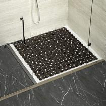 cobblestone bathroom non-slip mat stone bathroom mat bath foot mat square suction cup pad amazon 53 * 53cm