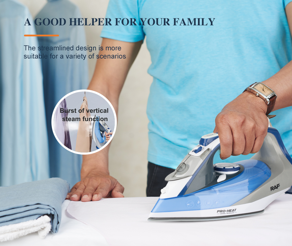 RAF Cross-border English European standard new ceramic floor electric iron Hotel supplies bestseller, Iron Electric ironing R.1256 pic 8