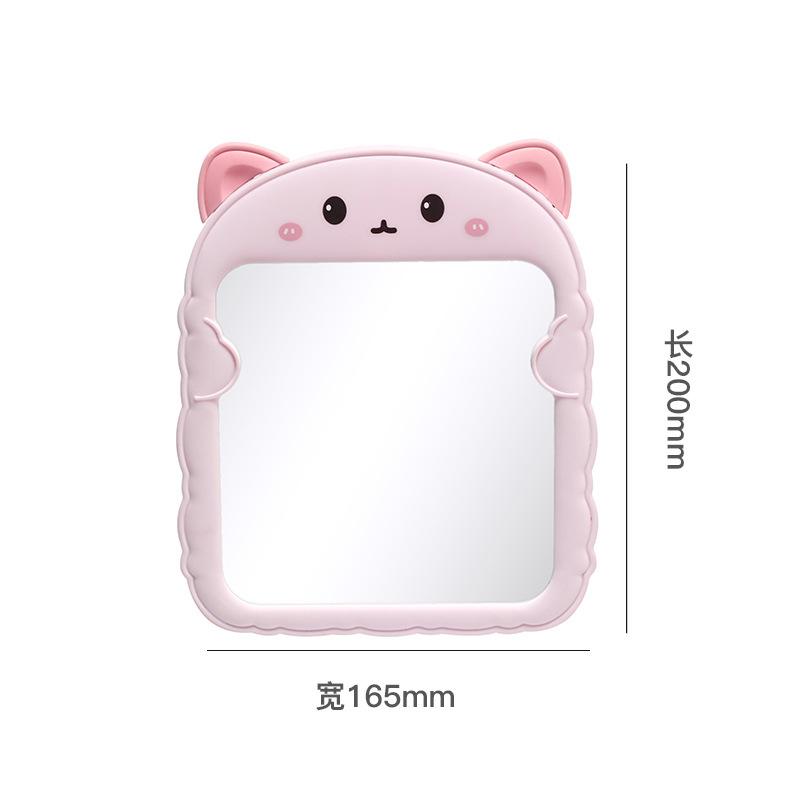 original design new desktop cosmetic mirror tablet with bracket mirror cartoon princess mirror girls dormitory dressing Item Picture