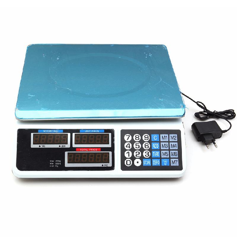 factory wholesale electronic scale commercial platform scale vegetable and fruit scale 40kg platform scale electronic pricing scale