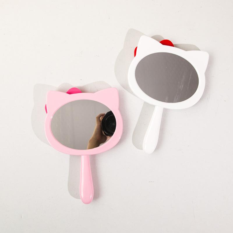 Cartoon Mirror Student Dorm Dressing Mini Mirror Beauty Glass HD Handle Mirror