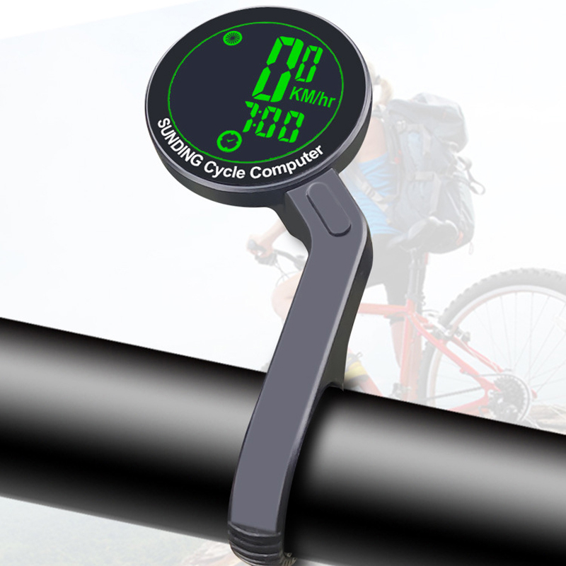SD-589 circular bicycle wireless speedometer with large backlit screen in both Chinese and English, waterproof mountain bicycle speedometer, odometer, and speedometer details Picture