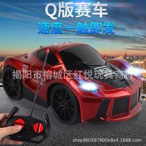 children's electric four-way large q version remote control racing car simulation remote control car with light amazon hot selling remote control car wholesale