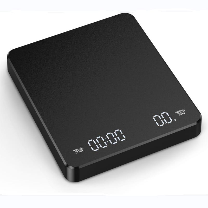 coffee electronic scale with timing hand punch pour-over coffee scale intelligent kitchen scale electronic scale gram measuring scale food balance