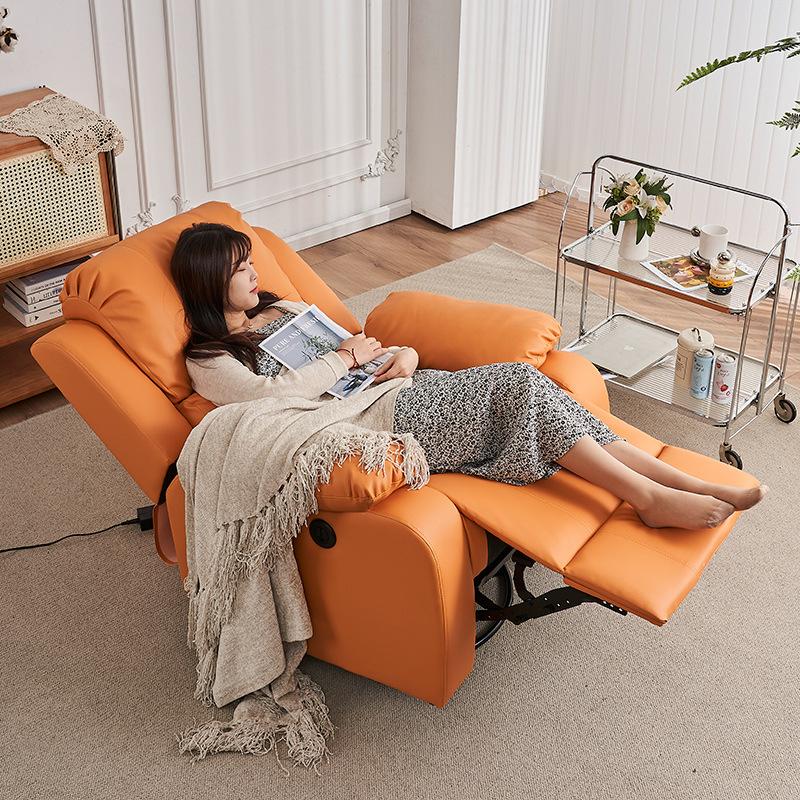 first class space massage armchair living room multi-functional leisure single electric massage lunch break lazy fabric sofa recliner