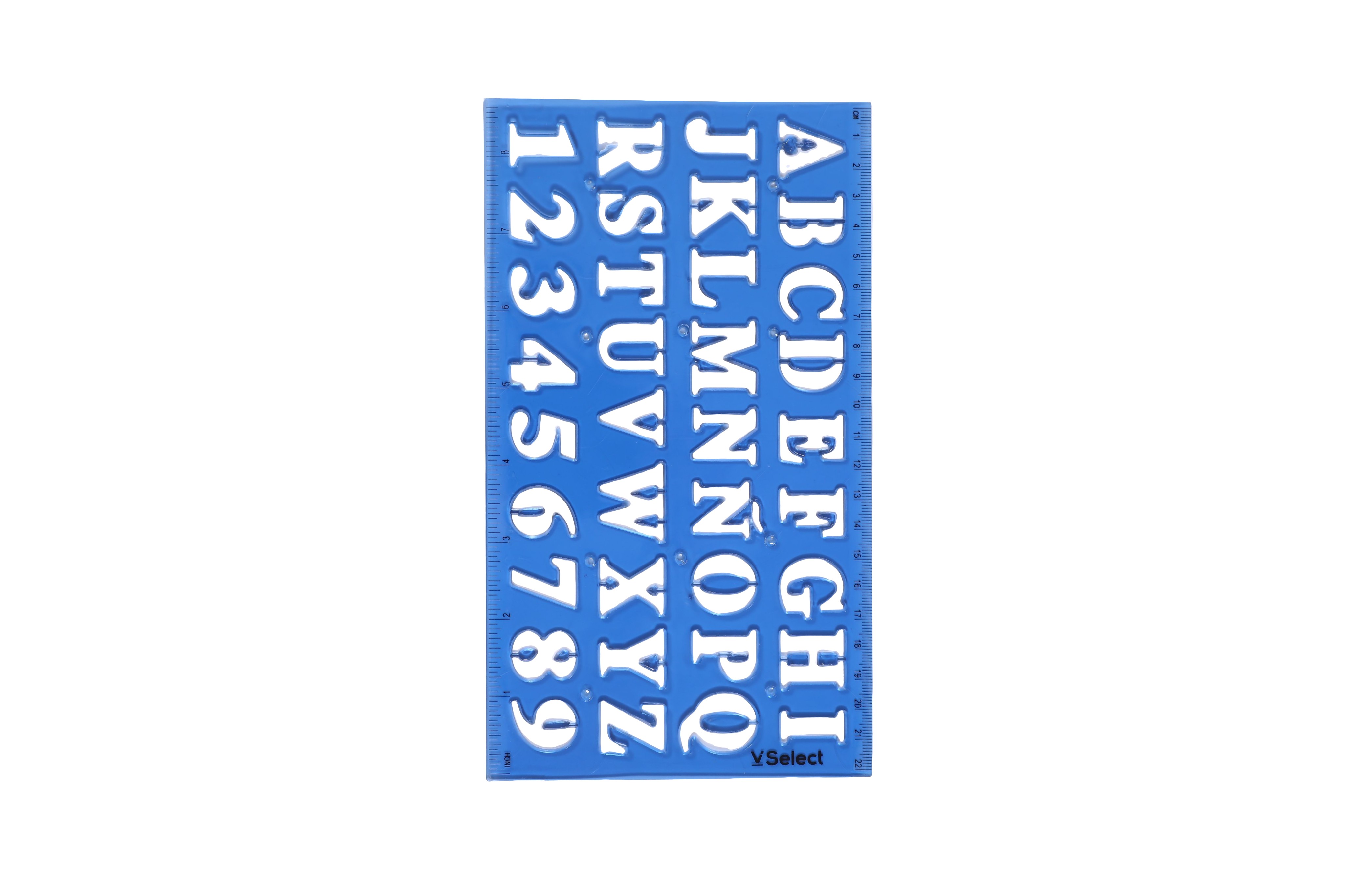 The template ruler with capital letters and numbers is exclusively for foreign trade, with a minimum order quantity of one box details Picture