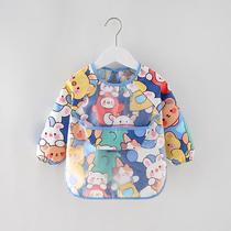 children's gown waterproof long sleeve bib baby eating clothes apron cotton kids coverall baby bib protective clothing