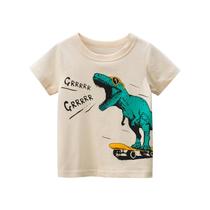 27Kids Brand Children's Clothing Wholesale 2024 Summer New Male Baby Clothes Children's Short-Sved T-shirt Live Supply
