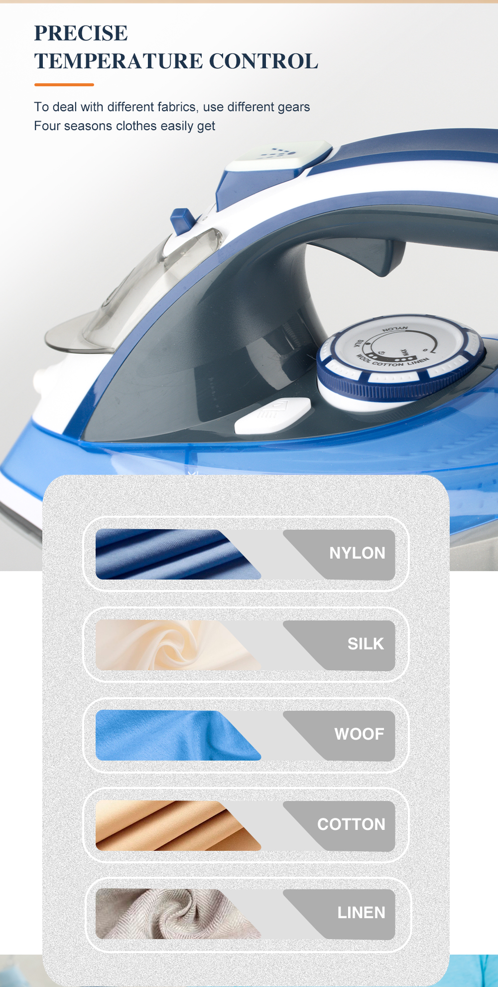 RAF Cross-border English European standard new ceramic floor electric iron Hotel supplies bestseller, Iron Electric ironing R.1256 pic 7