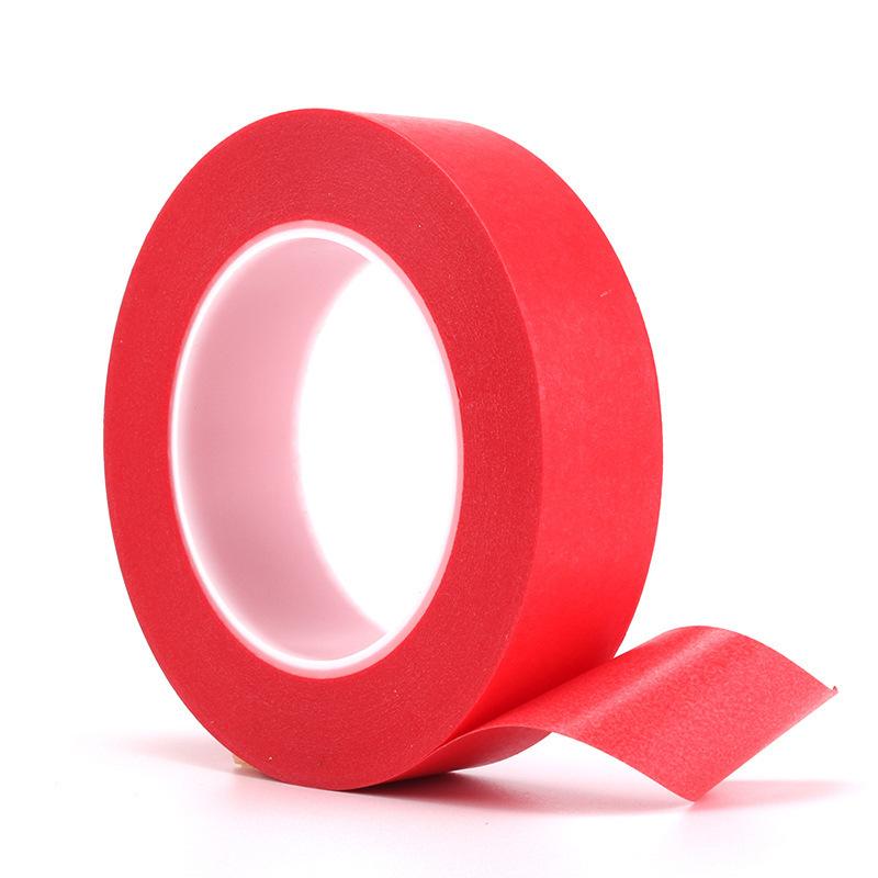 factory direct supply red grain resistant adhesive tape for high temperature environment red decoration tape red grain sticky paper adhesive tape for high temperature environment wholesale