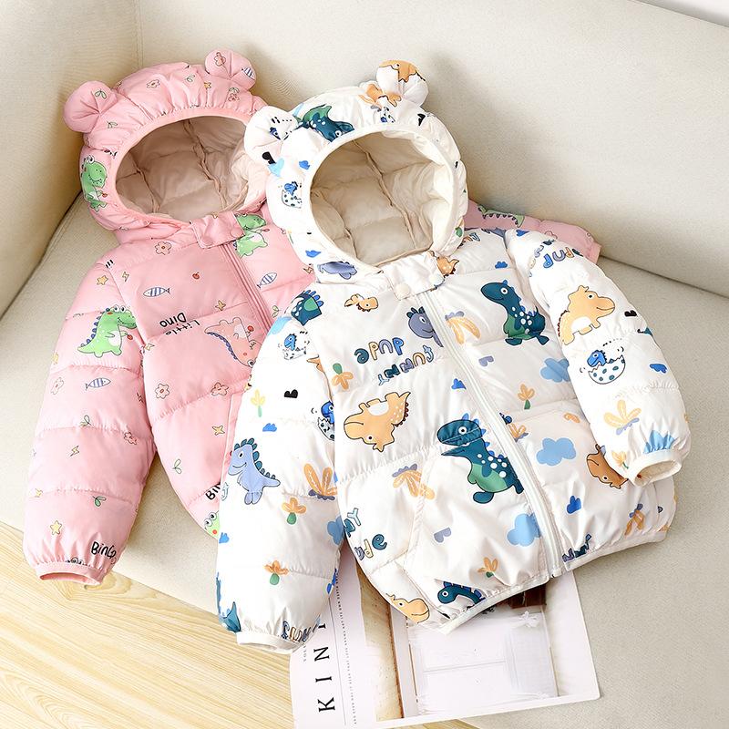 children's cotton clothes winter new children's clothing children baby cotton padded coat boys girls thin hood kids small cotton-padded jacket