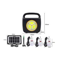 2024 hot sale small solar power system kit usb rechargeable camping with solar panel and bulb