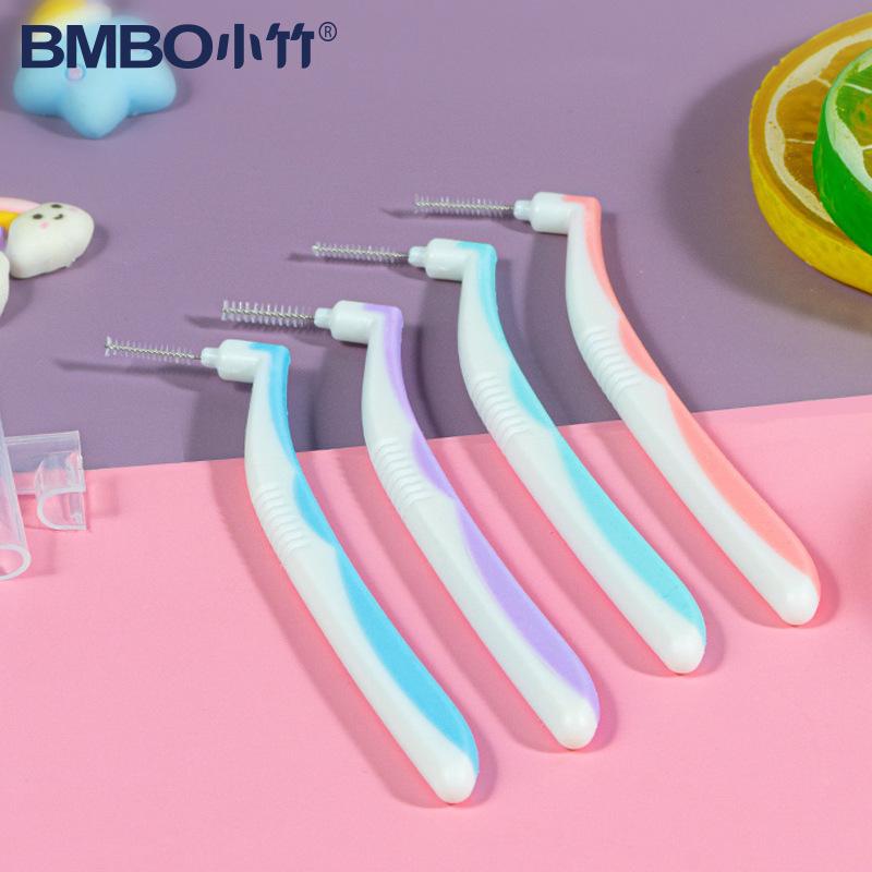 Bamboo Interdental Brush Tooth Gap Toothbrush Interdental Cleaning Dental Floss Soft Hair Orthodontic Tooth Gap Brush in Stock Wholesale