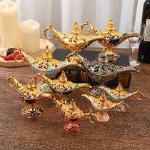 light luxury golden pattern aladdin magic lamp court dinner decoration decoration magic lamp magic lamp crafts decoration