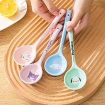 sanrio ceramic spoon melody spoon eating spoon large spoon cartoon spoon household spoon new product