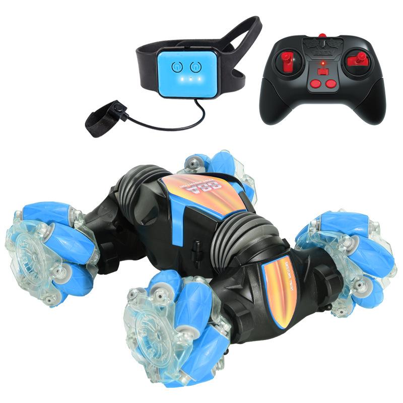 cross-border gesture induction stunt light four-wheel drive stunt twist car stall electric children toy remote control car