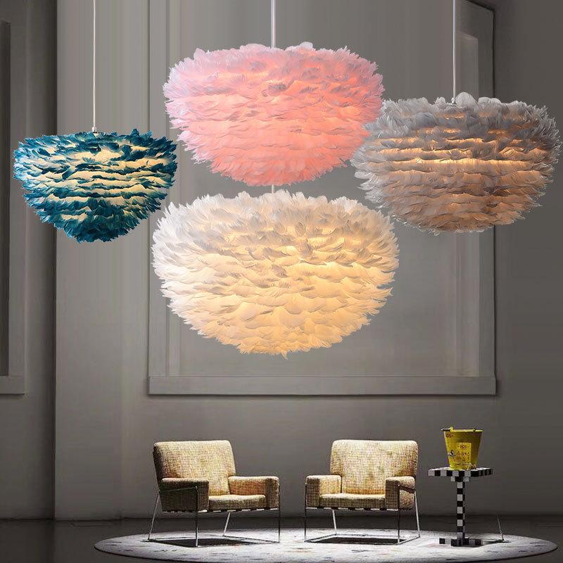 Factory Led Feather Chandelier Wedding Celebration Wedding Room Romantic Home Decoration Lighting Art Club Lamps