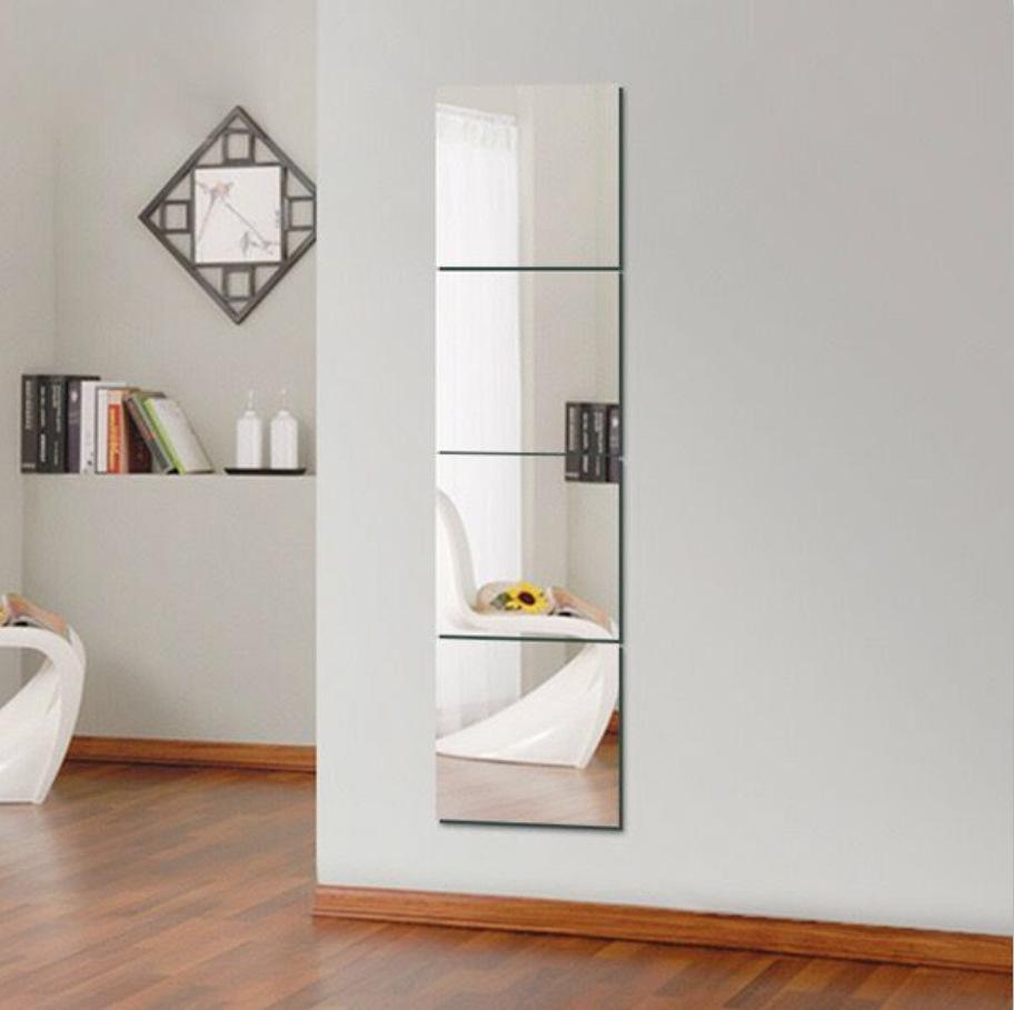acrylic mirror sticker self-adhesive whole body mirror bedroom dorm dressing mirror can stick to the wall soft mirror
