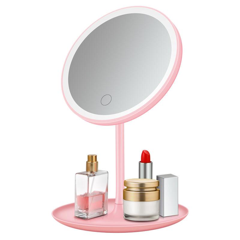led make-up mirror desktop with light internet celebrity female fill light small mirror ins style dormitory desktop portable small dressing mirror Specification drawing