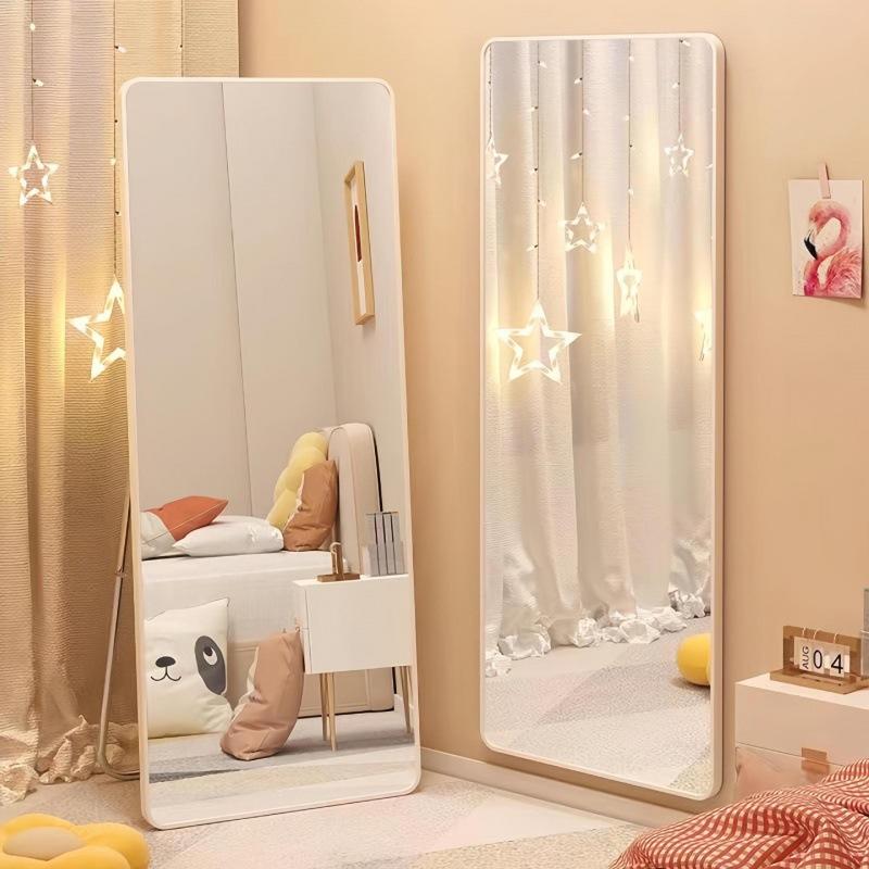 full body mirror home dressing mirror girls' bedroom full-length mirror wall-mounted wall sticking internet celebrity makeup three-dimensional floor mirror