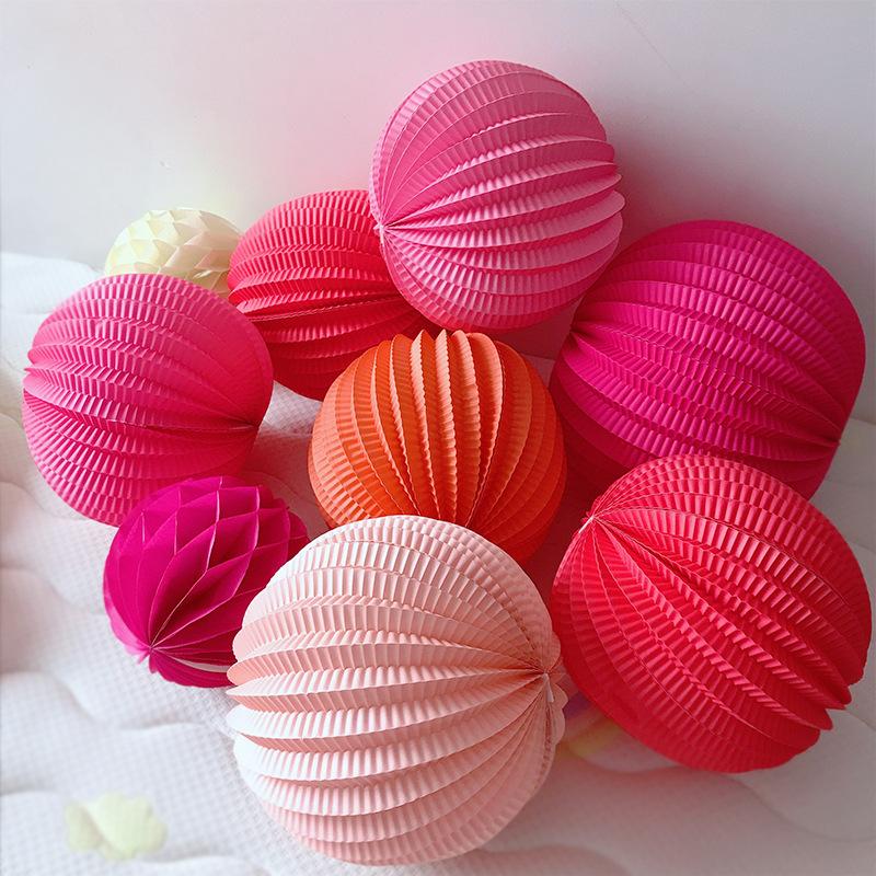 wedding watermelon origami lantern engagement wedding photo props festival hanging decoration window hanging decoration wedding room decoration