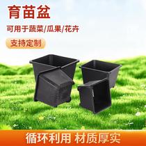 black square basin succulent flower pot plastic thickened small square basin plant planting pot nursery basin wide edge jingtian pot