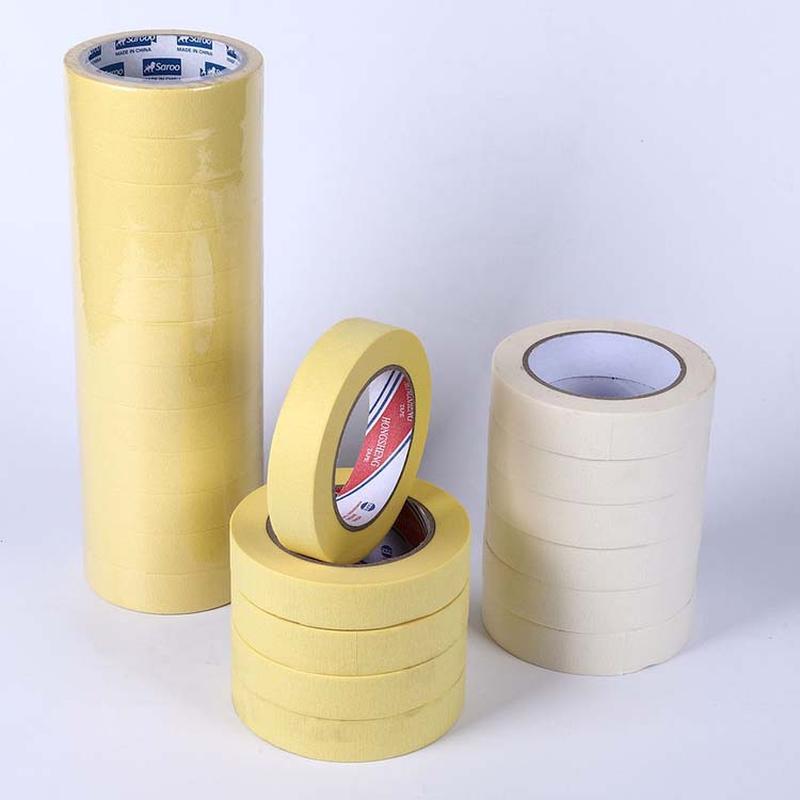Masking Tape Paper Adhesive Tape Wholesale Custom Color Textured Paper Car Paint Wall Decoration Painting Paper Adhesive Tape Tape details Picture