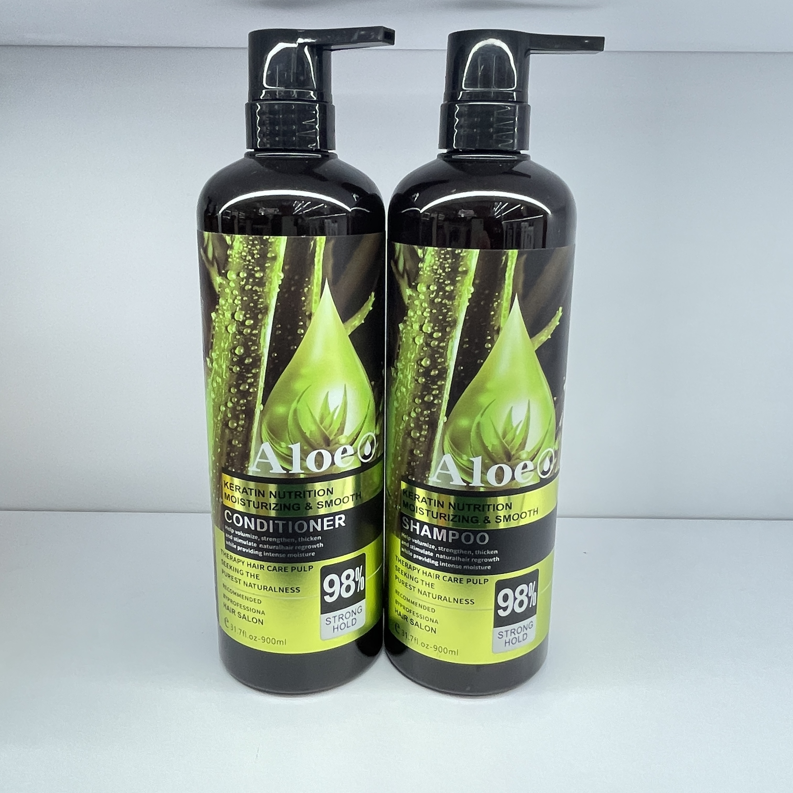 ALOE KERATIN NUTRHTION champú acondicionador máscara capilar aceites esenciales