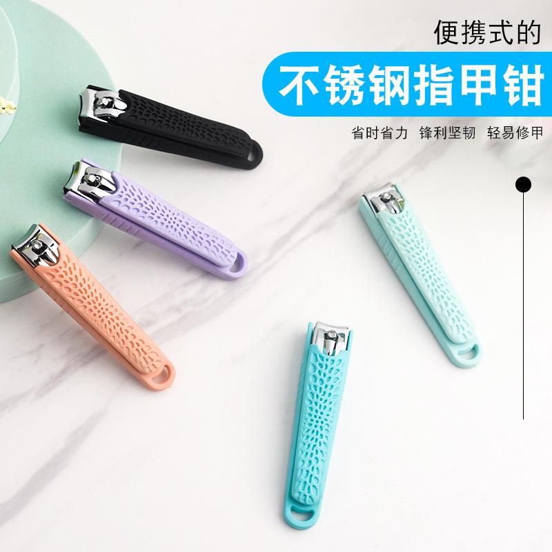 Factory in Stock Wholesale Curved Surface Nail Clippers Large Adult Manicure Stainless Steel Nail Scissors Nail Clippers Wholesale