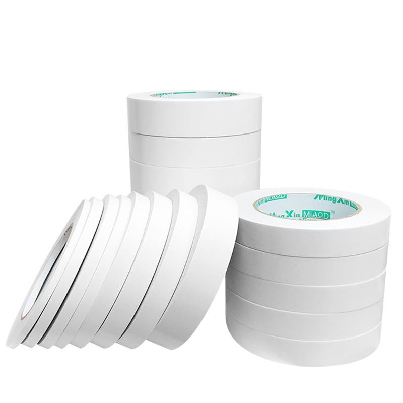 double-sided adhesive tape factory wholesale two-sided white double-sided adhesive tape various specifications thin transparent hot melt adhesive industrial decoration Item Picture