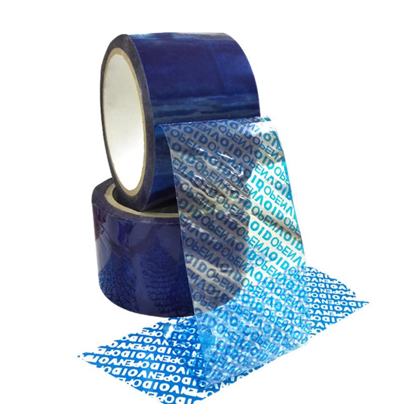 Blue Anti-Fake Adhesive Tape Anti-Theft Tape Anti-Counterfeiting Paaging to Prevent Unpaing Void Words Anti-Fake Adhesive Tape Anti-Fake Adhesive Tape