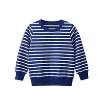 27kids brand children's clothing wholesale 2024 autumn new children's sweater striped baby clothes one piece consignment