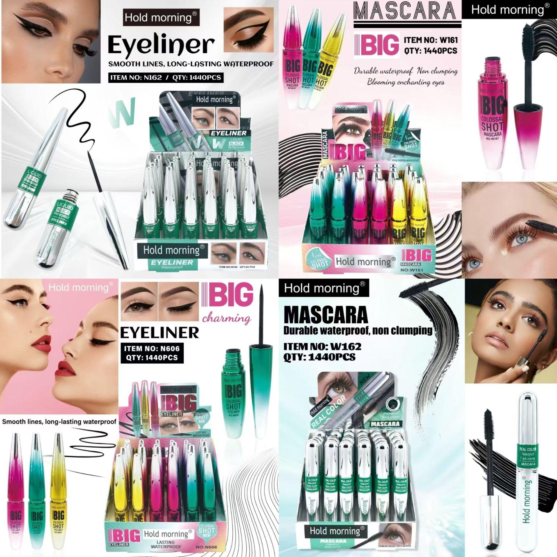 cross-border new product hold morning thick curl styling mascara waterproof and durable non-dizzy makeup liquid eyeliner