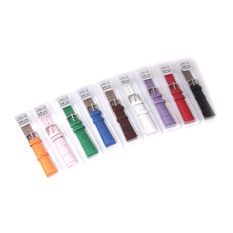 Strap Leather Watch Strap Color Bamboo Pattern Watch Band Calf Leather Women's Spot Women's