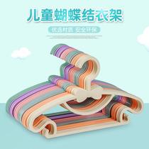 multifunctional children's clothes hanger infant kids special clothes hanger plastic bowknot non-slip baby drying rack