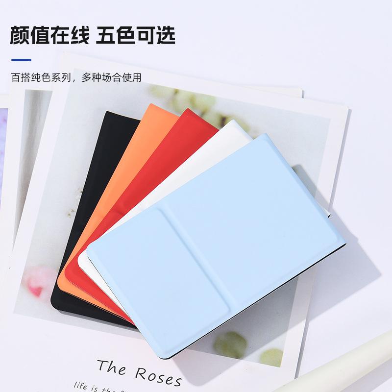 pu leather stainless steel folding hairdressing mirror three fold dressing mirror portable make-up mirror gift student portable mirror set logo Application Scenario