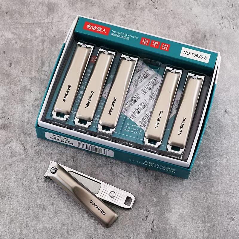 kanda strong man t6626-6 large carbon steel nail clippers flat mouth nail clippers home manicure manicure implement wholesale